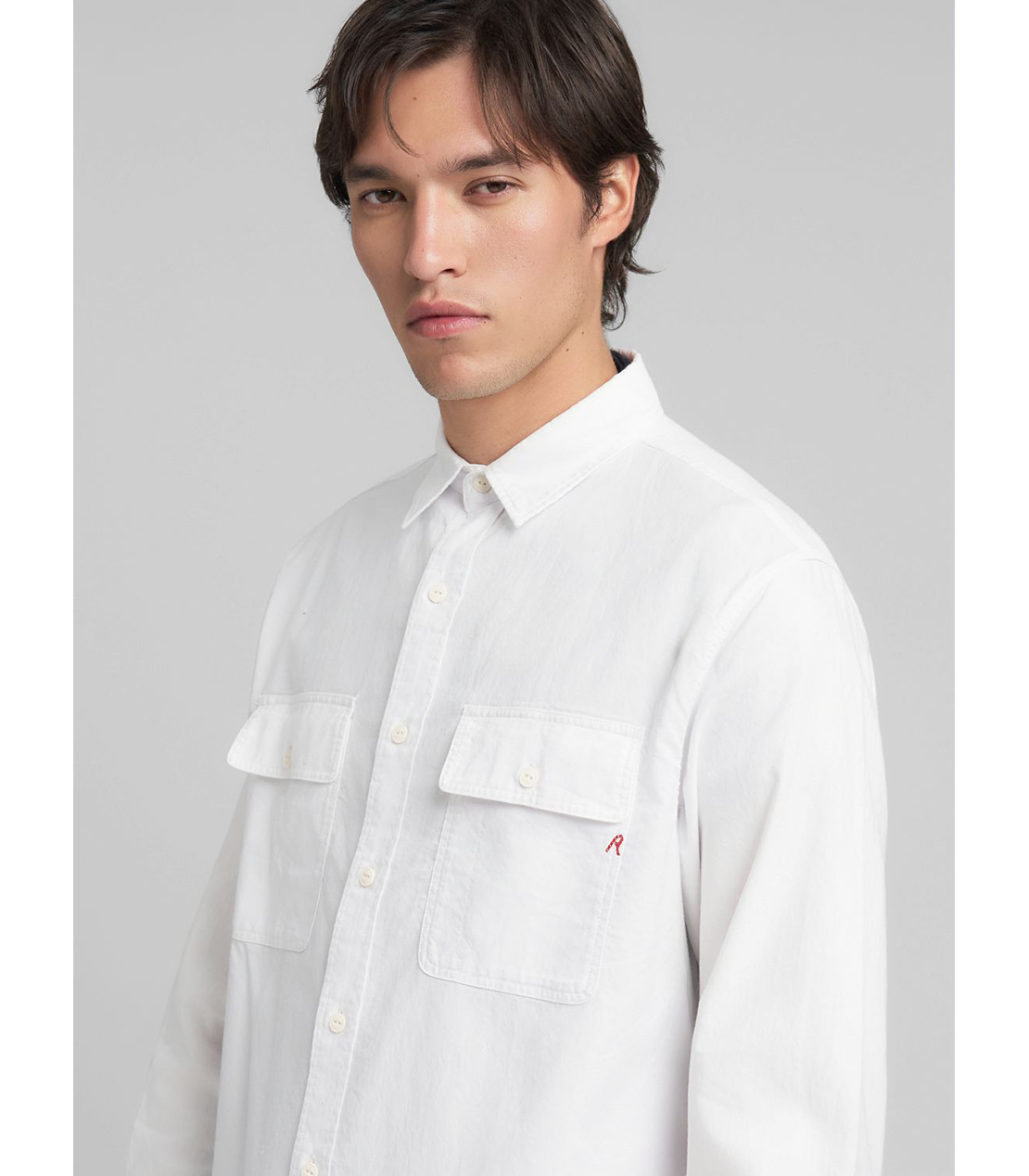 オックスフォードコットンシャツ 詳細画像 ホワイト 5